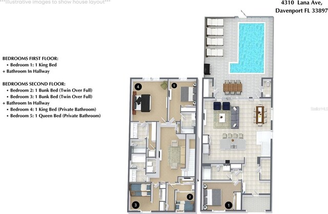 4310 Lana Ave, Davenport, FL 33897 - room layout