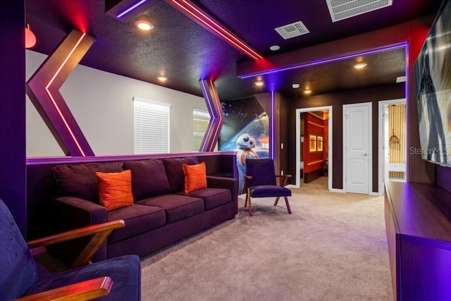 4310 Lana Ave, Davenport, FL 33897 - carpeted home theater with recessed lighting