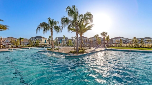 3470 Howell Dr, Lake Wales, FL 33859 - view of pool with a residential view
