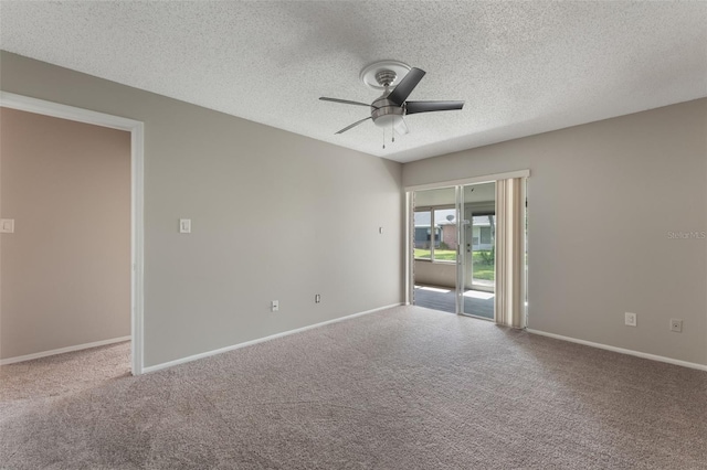 1230 Americana Pl, Orlando, FL 32807 - carpeted spare room with a ceiling fan, a textured ceiling, and baseboards