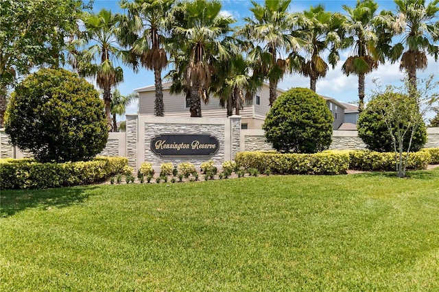 3883 Crawley Down Loop, Sanford, FL 32773 - community sign featuring a lawn