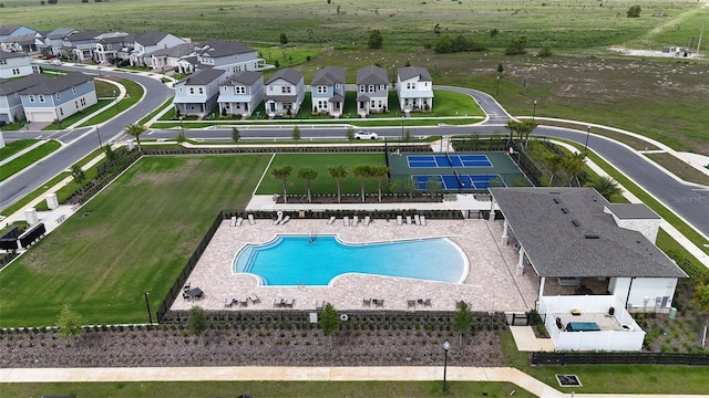 16055 Silver Brook Way, Winter Garden, FL 34787 - aerial perspective of suburban area featuring a pool