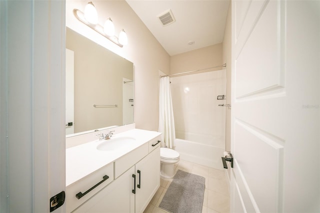 16055 Silver Brook Way, Winter Garden, FL 34787 - full bathroom with vanity, toilet, shower / tub combo, and tile patterned floors