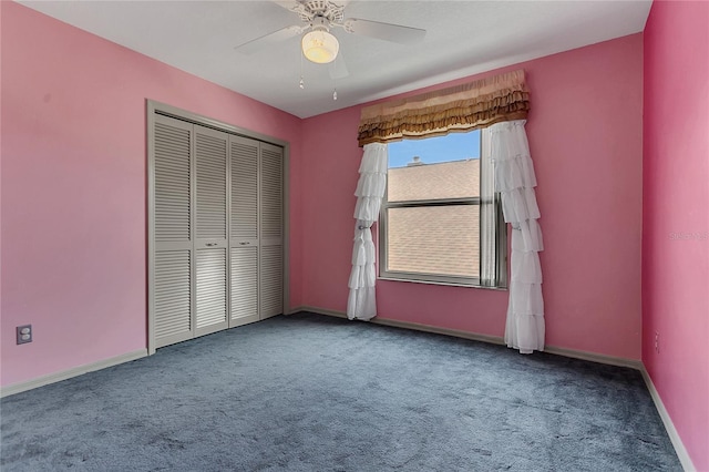 485 Whittingham Pl, Lake Mary, FL 32746 - unfurnished bedroom with carpet, a closet, and ceiling fan