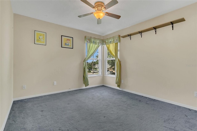 485 Whittingham Pl, Lake Mary, FL 32746 - empty room with dark colored carpet and ceiling fan