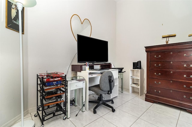 11512 Clair Pl, Clermont, FL 34711 - office area with light tile patterned floors