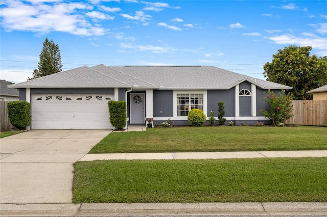 1616 Golden Poppy Ct, Orlando, FL 32824 - ranch-style house featuring an attached garage, a shingled roof, driveway, and stucco siding