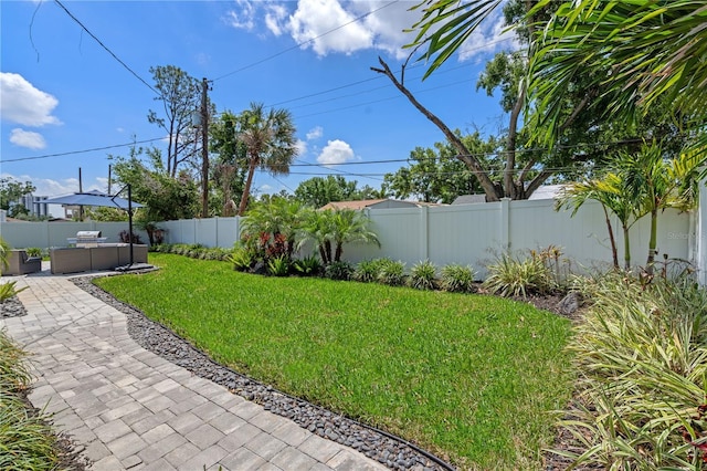 2110 W Farwell Dr, Tampa, FL 33603 - view of yard with a patio area and an outdoor living space
