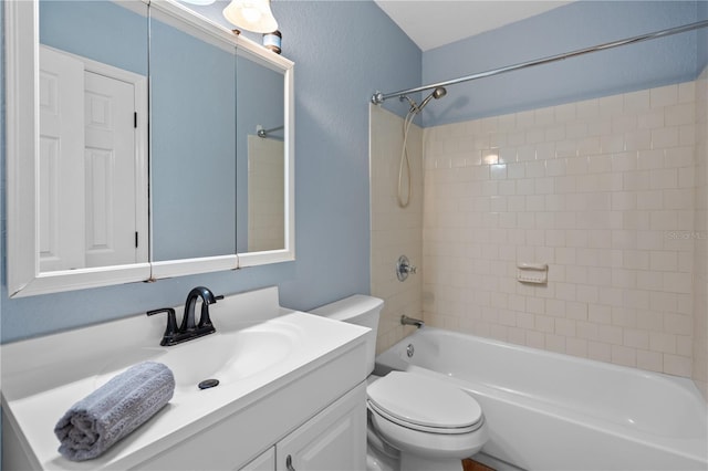 2110 W Farwell Dr, Tampa, FL 33603 - full bath featuring vanity, shower / washtub combination, and toilet