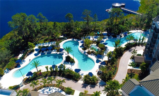 15695 Grove Resort Ave Unit 4438, Winter Garden, FL 34787 - drone / aerial view of a pool area