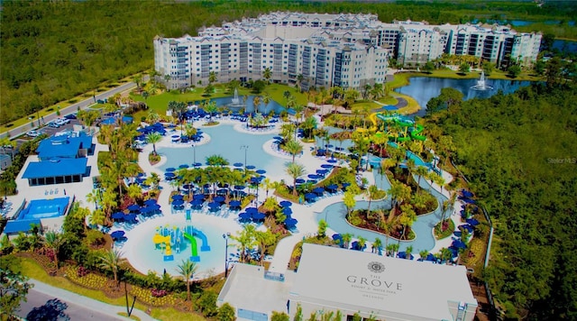 15695 Grove Resort Ave Unit 4438, Winter Garden, FL 34787 - bird's eye view of apartment complex / building and a nearby body of water