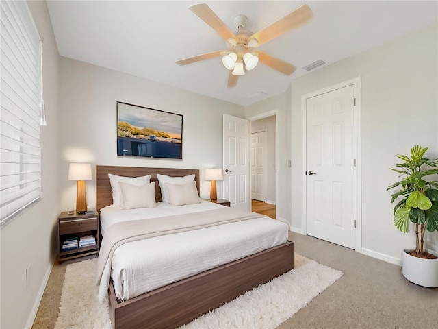 13210 Essman Ave, Port Charlotte, FL 33953 - carpeted bedroom featuring baseboards and ceiling fan