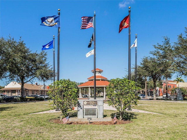 1323 Normandy Dr, Haines City, FL 33844 - view of community with a gazebo and a yard