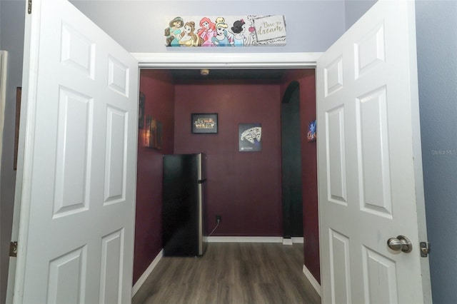 319 Morning View Dr, Winter Garden, FL 34787 - hallway featuring wood finished floors and baseboards