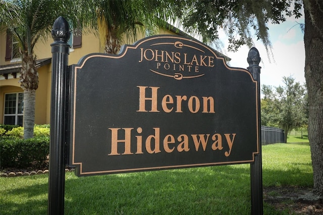 319 Morning View Dr, Winter Garden, FL 34787 - community / neighborhood sign featuring a lawn