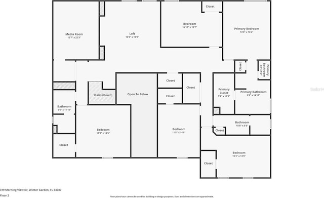 319 Morning View Dr, Winter Garden, FL 34787 - view of home floor plan