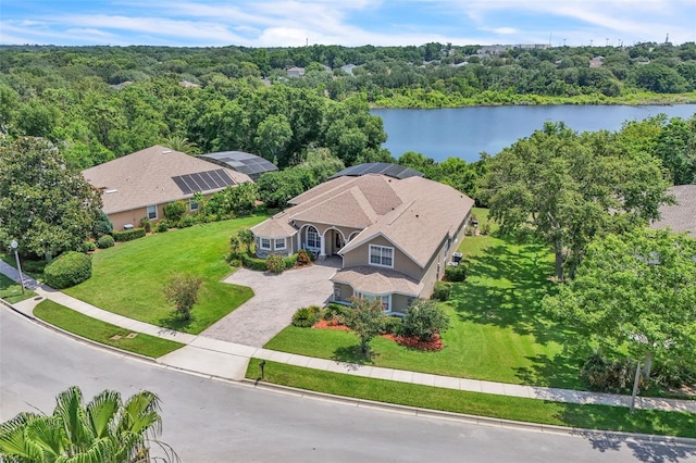 1017 Parkside Pointe Blvd, Apopka, FL 32712 - view from above of property featuring a large body of water and a forest