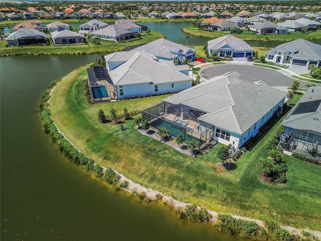 4754 Manning Ct, Sarasota, FL 34240 - aerial view of residential area featuring a large body of water