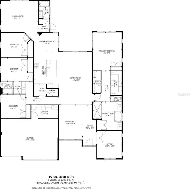 4754 Manning Ct, Sarasota, FL 34240 - floor plan / room layout