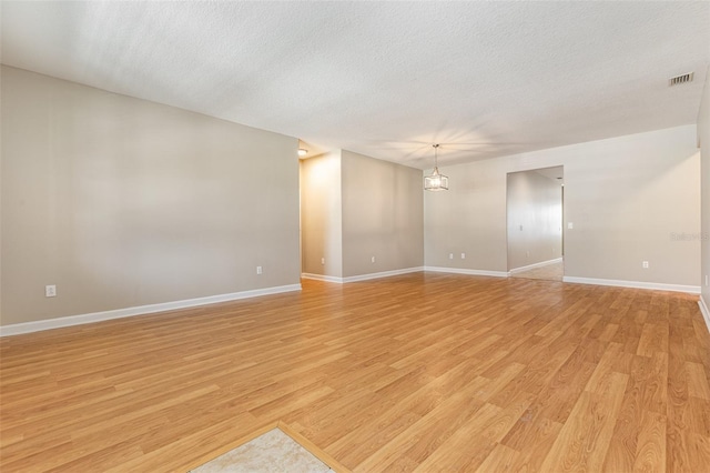11621 Ashton Field Ave, Riverview, FL 33579 - empty room with light wood-style flooring, a textured ceiling, and baseboards