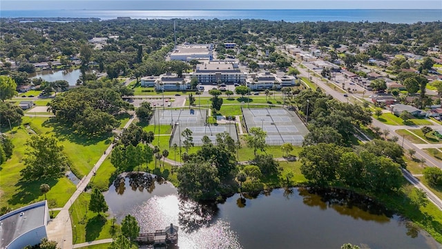 6100 12th St S Unit 313, Saint Petersburg, FL 33705 - aerial view of property and surrounding area featuring a large body of water