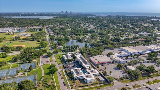6100 12th St S Unit 313, Saint Petersburg, FL 33705 - drone / aerial view of a nearby body of water and a local golf course