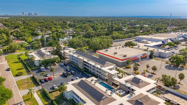 6100 12th St S Unit 313, Saint Petersburg, FL 33705 - drone / aerial view of a large body of water and a forest