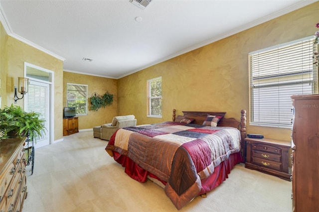 1515 Cherry Lake Way, Lake Mary, FL 32746 - bedroom with light colored carpet, crown molding, and baseboards