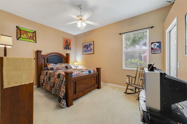 1515 Cherry Lake Way, Lake Mary, FL 32746 - bedroom featuring light carpet, baseboards, and ceiling fan