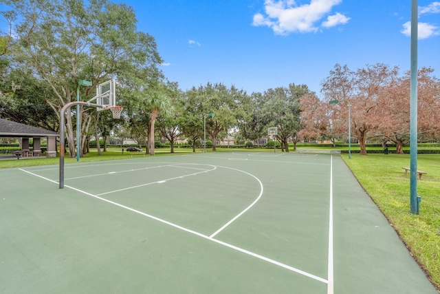 1515 Cherry Lake Way, Lake Mary, FL 32746 - view of sport court with community basketball court and a lawn