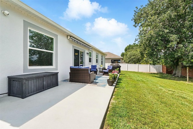 15411 Taurus Ct, Mascotte, FL 34753 - view of yard with an outdoor hangout area and a patio area