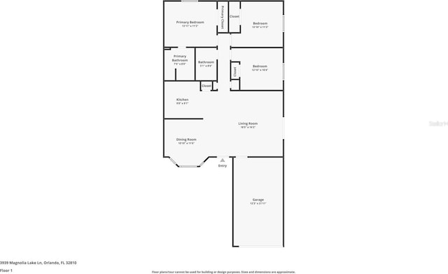 3939 Magnolia Lake Ln, Orlando, FL 32810 - room layout