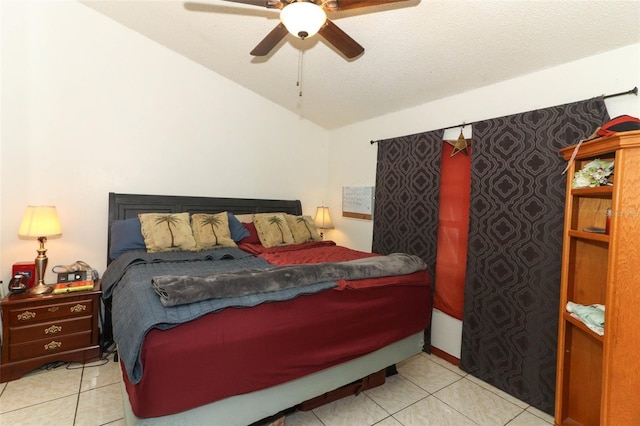 3939 Magnolia Lake Ln, Orlando, FL 32810 - tiled bedroom featuring lofted ceiling and ceiling fan