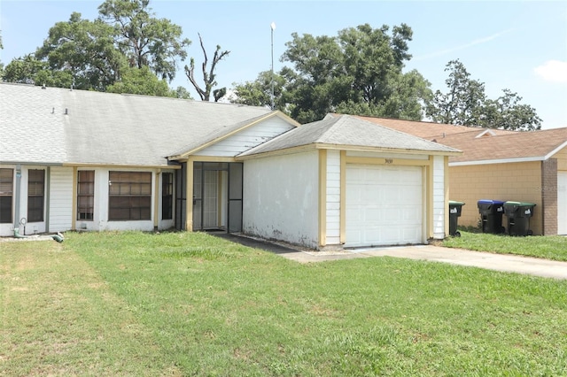 3939 Magnolia Lake Ln, Orlando, FL 32810 - single story home with a garage, a front yard, and driveway