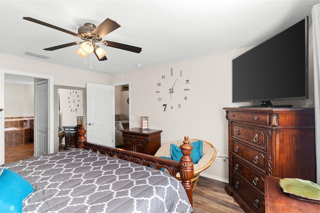 1805 Kingsmill Dr, Bartow, FL 33830 - bedroom featuring wood finished floors, ceiling fan, and baseboards