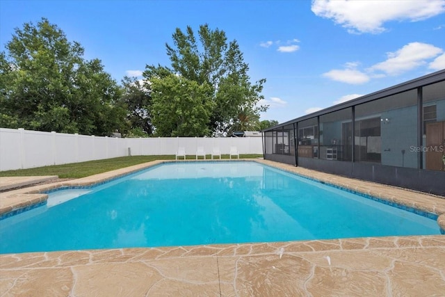 14506 Sutter Pl, Tampa, FL 33625 - view of swimming pool with a fenced backyard
