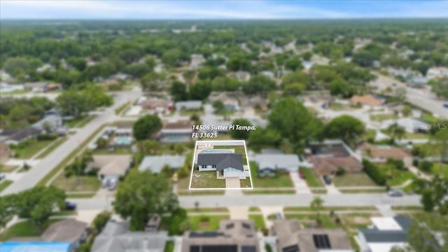 14506 Sutter Pl, Tampa, FL 33625 - view of property location featuring property parcel outlined and nearby suburban area