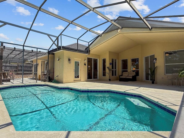 13631 Via Roma Cir, Clermont, FL 34711 - outdoor pool with a patio and a lanai