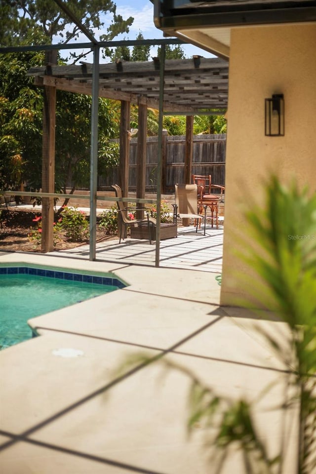 13631 Via Roma Cir, Clermont, FL 34711 - view of pool with a patio area and a pergola