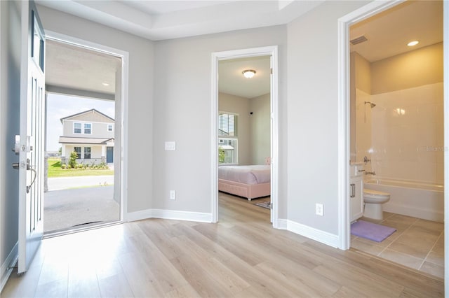 16489 Silver Brook Way, Winter Garden, FL 34787 - foyer entrance with light wood-type flooring and baseboards