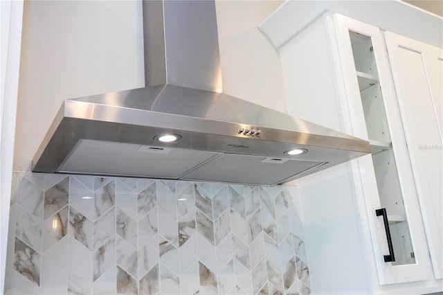16489 Silver Brook Way, Winter Garden, FL 34787 - detailed view of wall chimney range hood