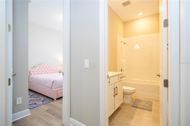 16489 Silver Brook Way, Winter Garden, FL 34787 - full bathroom featuring vanity, toilet, ensuite bath, and shower / bathtub combination
