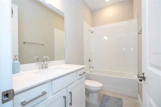 16489 Silver Brook Way, Winter Garden, FL 34787 - full bath featuring toilet, vanity, tub / shower combination, and tile patterned flooring