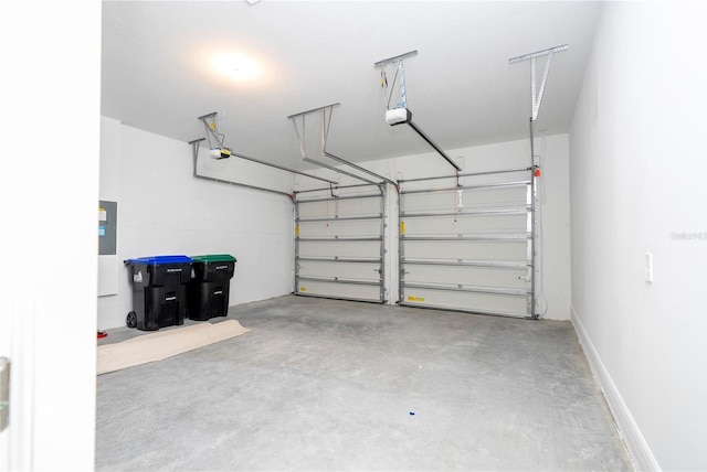 16489 Silver Brook Way, Winter Garden, FL 34787 - garage featuring a garage door opener and electric panel