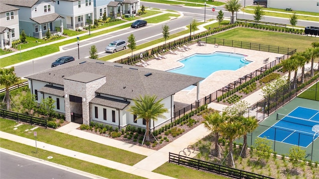 16489 Silver Brook Way, Winter Garden, FL 34787 - aerial view of a pool