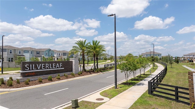 16489 Silver Brook Way, Winter Garden, FL 34787 - view of asphalt road with street lighting, a residential view, and curbs