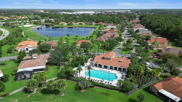453 Sorrento Rd, Kissimmee, FL 34759 - view of property location with a pool, a large body of water, and nearby suburban area