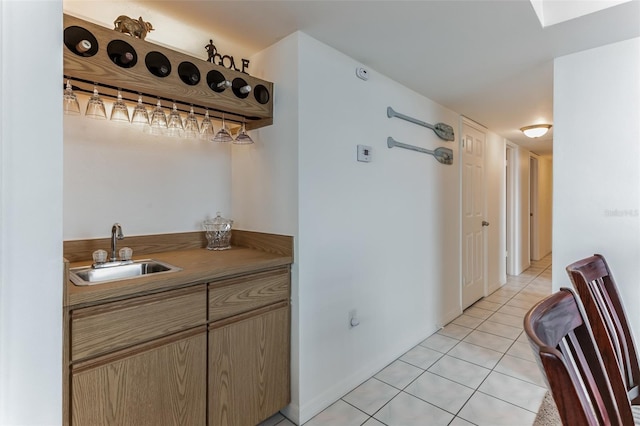 3360 Ocean Shore Blvd Unit 4050, Ormond Beach, FL 32176 - indoor wet bar featuring light tile patterned floors