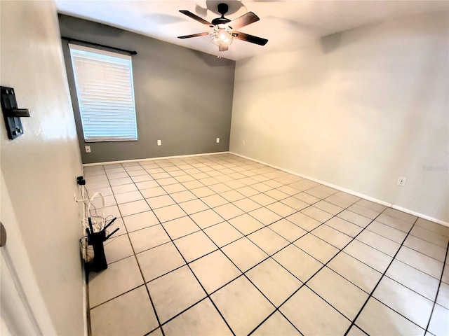 1108 Northlake Dr Unit 1108, Sanford, FL 32773 - unfurnished room featuring ceiling fan, light tile patterned floors, and baseboards