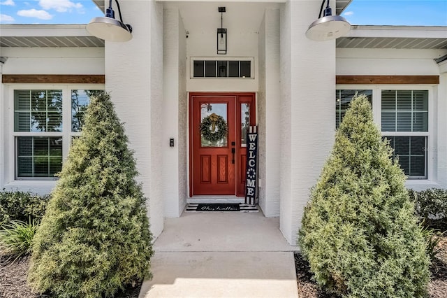 5478 NW 153rd Ct, Morriston, FL 32668 - entrance to property featuring stucco siding